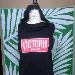 SOLD - Victoria Sport Razorback tank hoodie